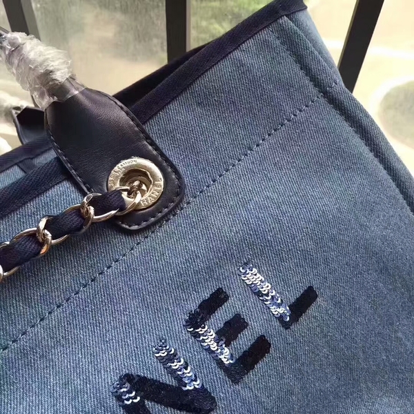 Chanel Deauville Tote Bag Original Canvas Leather A68047-1 Chanel Deauville Tote Bag Original Canvas Leather A68047-1