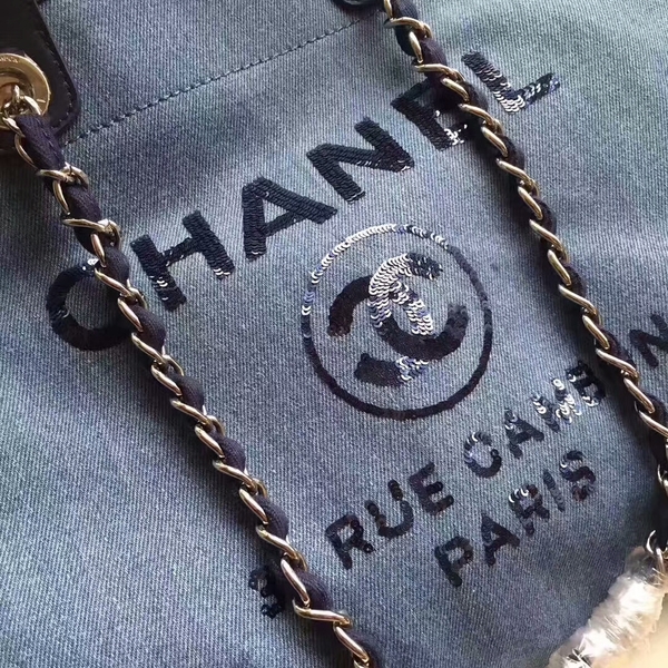 Chanel Deauville Tote Bag Original Canvas Leather A68047-1 Chanel Deauville Tote Bag Original Canvas Leather A68047-1