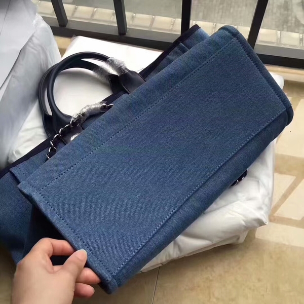 Chanel Deauville Tote Bag Original Canvas Leather A68047-1 Chanel Deauville Tote Bag Original Canvas Leather A68047-1