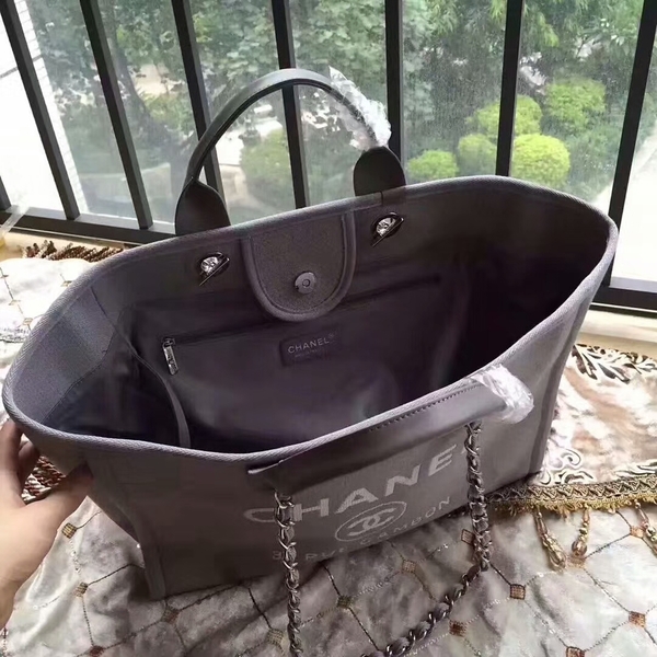 Chanel Deauville Tote Bag Original Canvas Leather A68047-11 Chanel Deauville Tote Bag Original Canvas Leather A68047-11