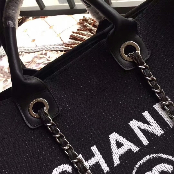 Chanel Deauville Tote Bag Original Canvas Leather A68047-13 Chanel Deauville Tote Bag Original Canvas Leather A68047-13