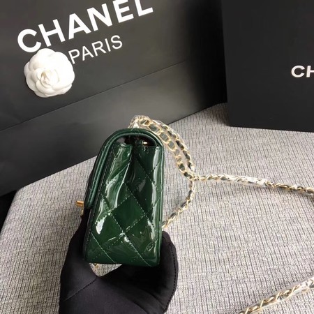 Chanel Classic Flap mini Bag Original Leather A1115 Green Chanel Classic Flap mini Bag Original Leather A1115 Green