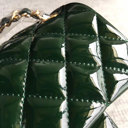 Chanel Classic Flap mini Bag Original Leather A1115 Green Chanel Classic Flap mini Bag Original Leather A1115 Green