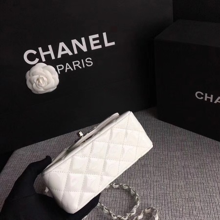 Chanel Classic Flap mini Bag Original Leather A1115 White Chanel Classic Flap mini Bag Original Leather A1115 White