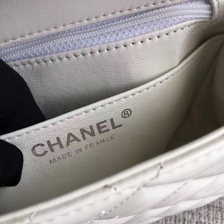 Chanel Classic Flap mini Bag Original Leather A1115 White Chanel Classic Flap mini Bag Original Leather A1115 White