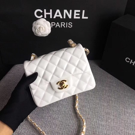 Chanel Classic Flap mini Bag Original Leather A1115 White Chanel Classic Flap mini Bag Original Leather A1115 White