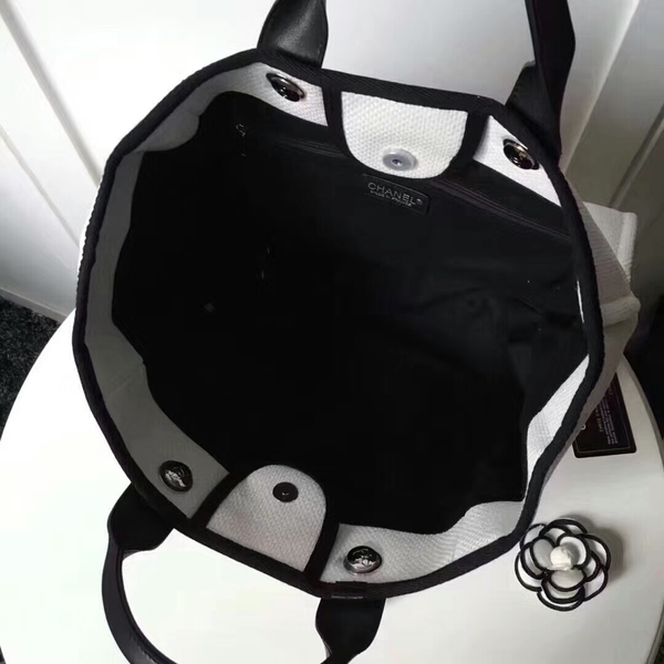 Chanel Medium Original Canvas Leather Tote Shopping Bag 66941C Chanel Medium Original Canvas Leather Tote Shopping Bag 66941C