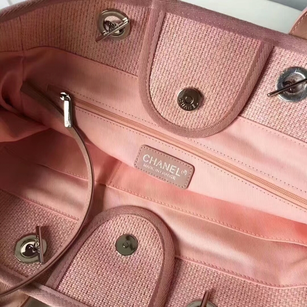 Chanel Medium Original Canvas Leather Tote Shopping Bag 66941D Chanel Medium Original Canvas Leather Tote Shopping Bag 66941D