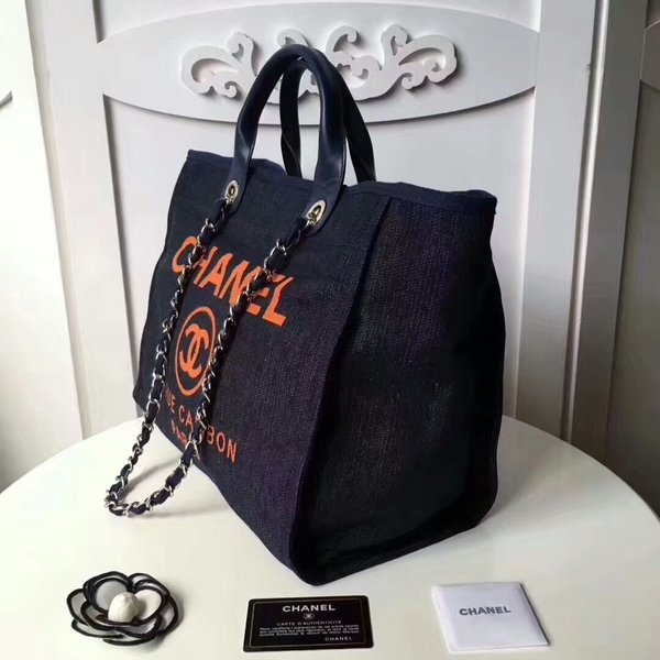 Chanel Medium Original Canvas Leather Tote Shopping Bag 66941F Chanel Medium Original Canvas Leather Tote Shopping Bag 66941F