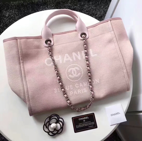 Chanel Medium Original Canvas Leather Tote Shopping Bag 66941G Chanel Medium Original Canvas Leather Tote Shopping Bag 66941G