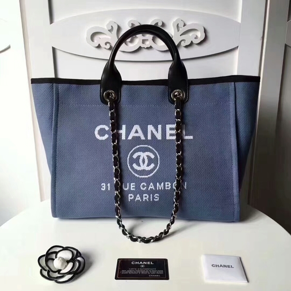 Chanel Medium Original Canvas Leather Tote Shopping Bag 66941H Chanel Medium Original Canvas Leather Tote Shopping Bag 66941H