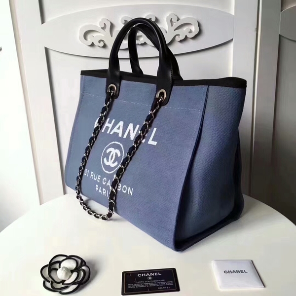 Chanel Medium Original Canvas Leather Tote Shopping Bag 66941H Chanel Medium Original Canvas Leather Tote Shopping Bag 66941H