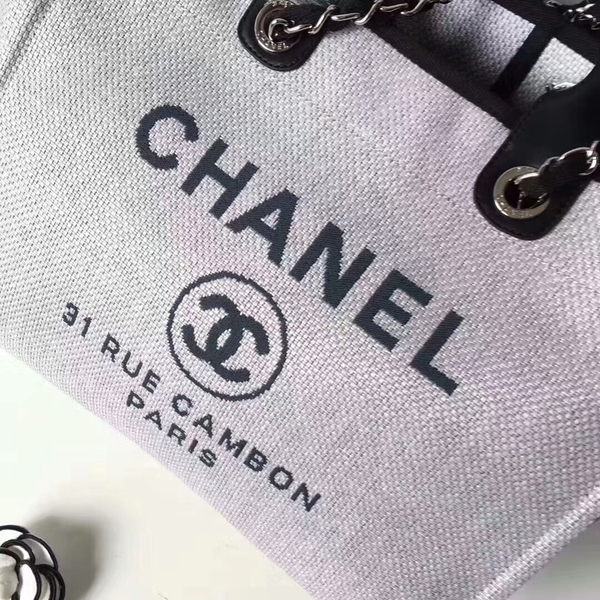 Chanel Medium Original Canvas Leather Tote Shopping Bag 66941J Chanel Medium Original Canvas Leather Tote Shopping Bag 66941J