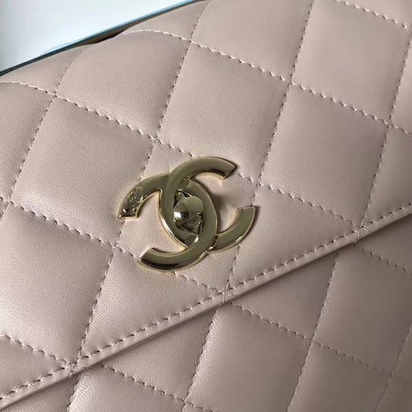 Chanel Classic Top Handle Bag Sheepskin Leather CHA2371 OffWhite Chanel Classic Top Handle Bag Sheepskin Leather CHA2371 OffWhite