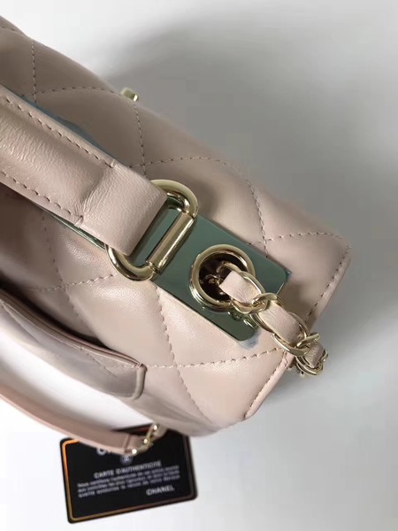 Chanel Classic Top Handle Bag Sheepskin Leather CHA2371 OffWhite Chanel Classic Top Handle Bag Sheepskin Leather CHA2371 OffWhite