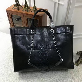 Chanel Tote Bag Calfskin Leather CHA3626 Black Chanel Tote Bag Calfskin Leather CHA3626 Black
