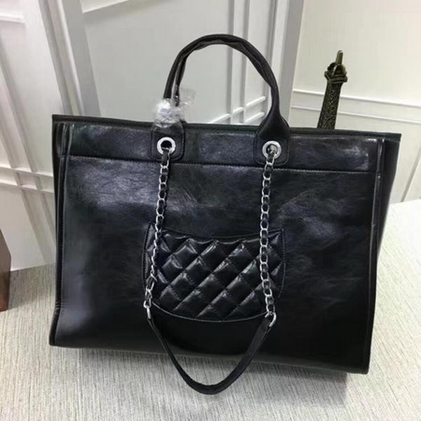 Chanel Tote Bag Calfskin Leather CHA3626 Black Chanel Tote Bag Calfskin Leather CHA3626 Black