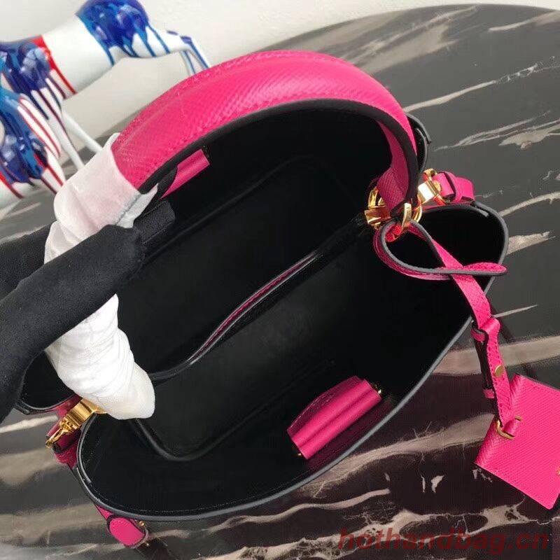 Prada Double Saffiano leather bag 1BA212 rose Prada Double Saffiano leather bag 1BA212 rose