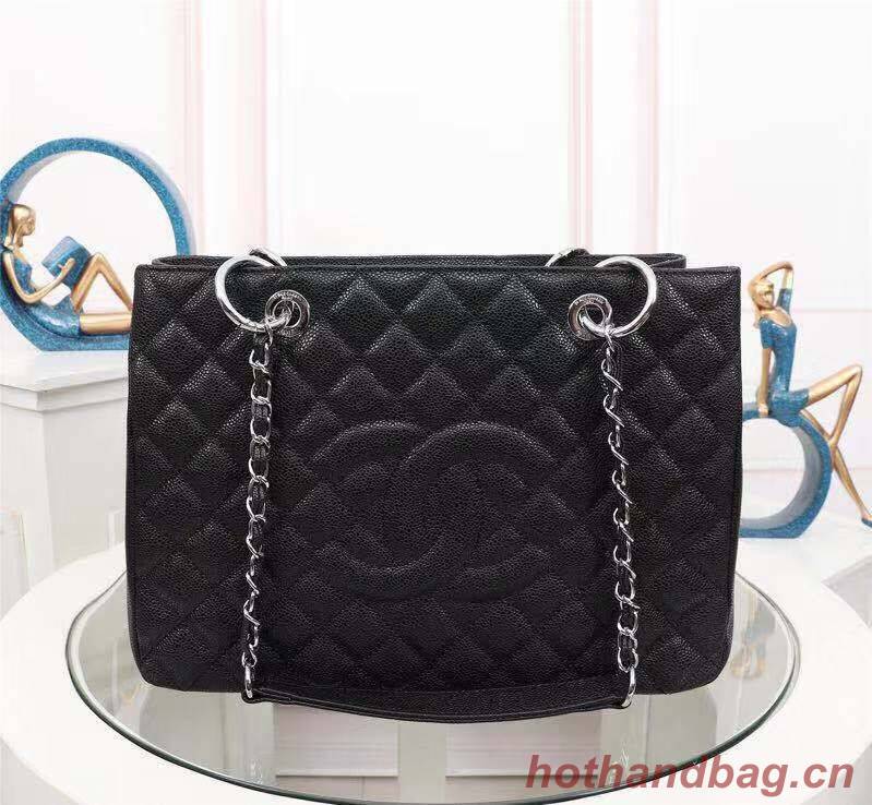 Chanel Caviar Calfskin Leather Tote Bag 20995 Black Chanel Caviar Calfskin Leather Tote Bag 20995 Black