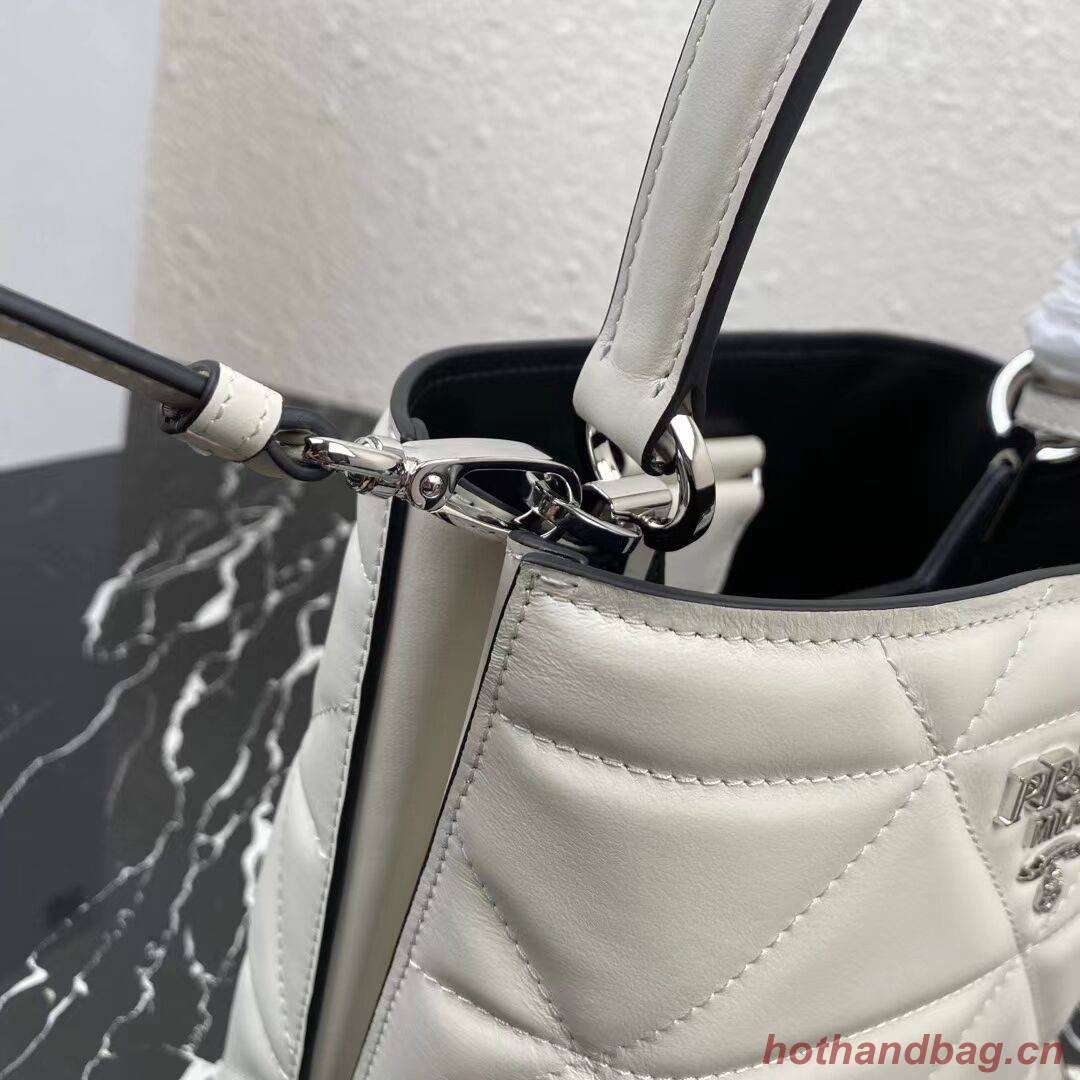 Prada Nappa Leather Prada Spectrum Tote 1BG319 white Prada Nappa Leather Prada Spectrum Tote 1BG319 white