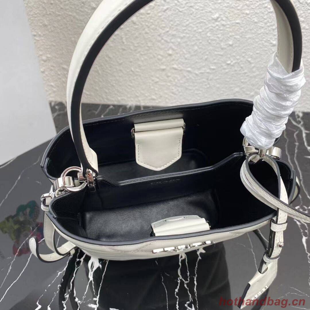 Prada Nappa Leather Prada Spectrum Tote 1BG319 white Prada Nappa Leather Prada Spectrum Tote 1BG319 white
