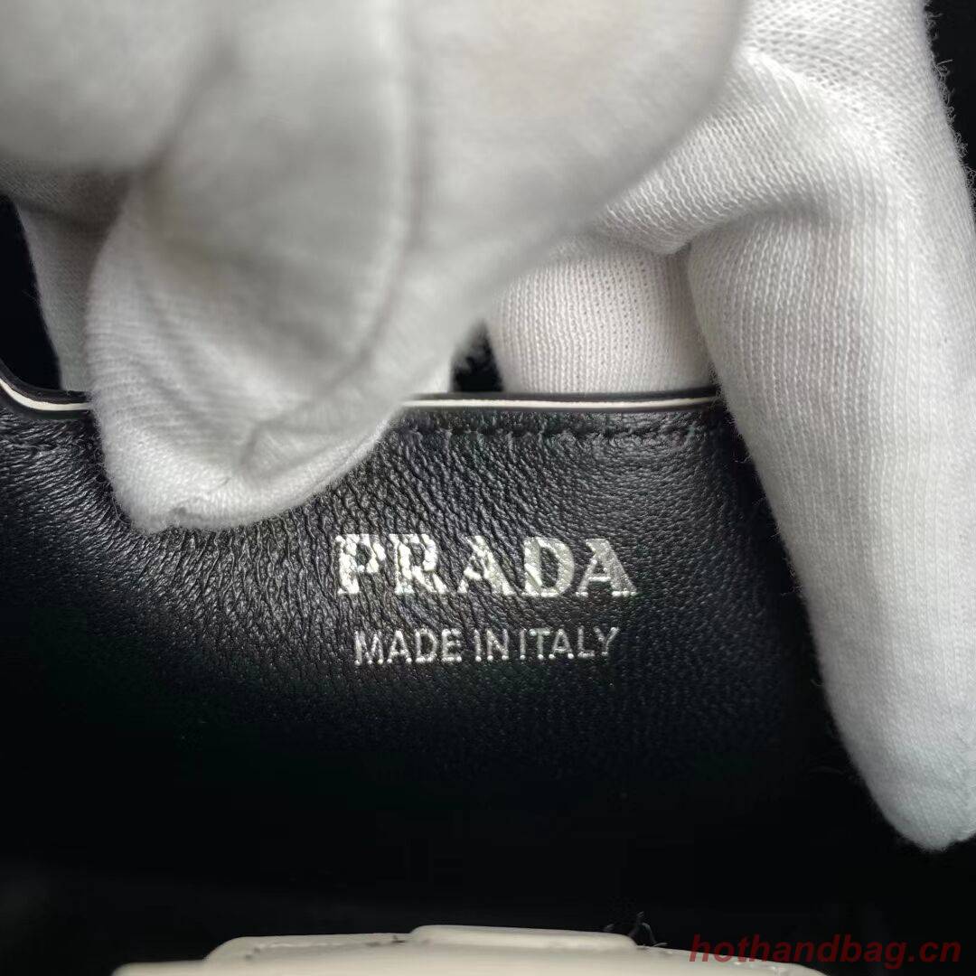 Prada Nappa Leather Prada Spectrum Tote 1BG319 white Prada Nappa Leather Prada Spectrum Tote 1BG319 white