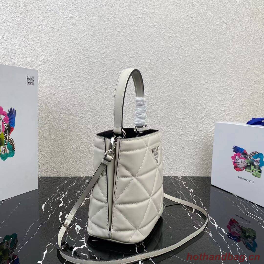 Prada Nappa Leather Prada Spectrum Tote 1BG319 white Prada Nappa Leather Prada Spectrum Tote 1BG319 white