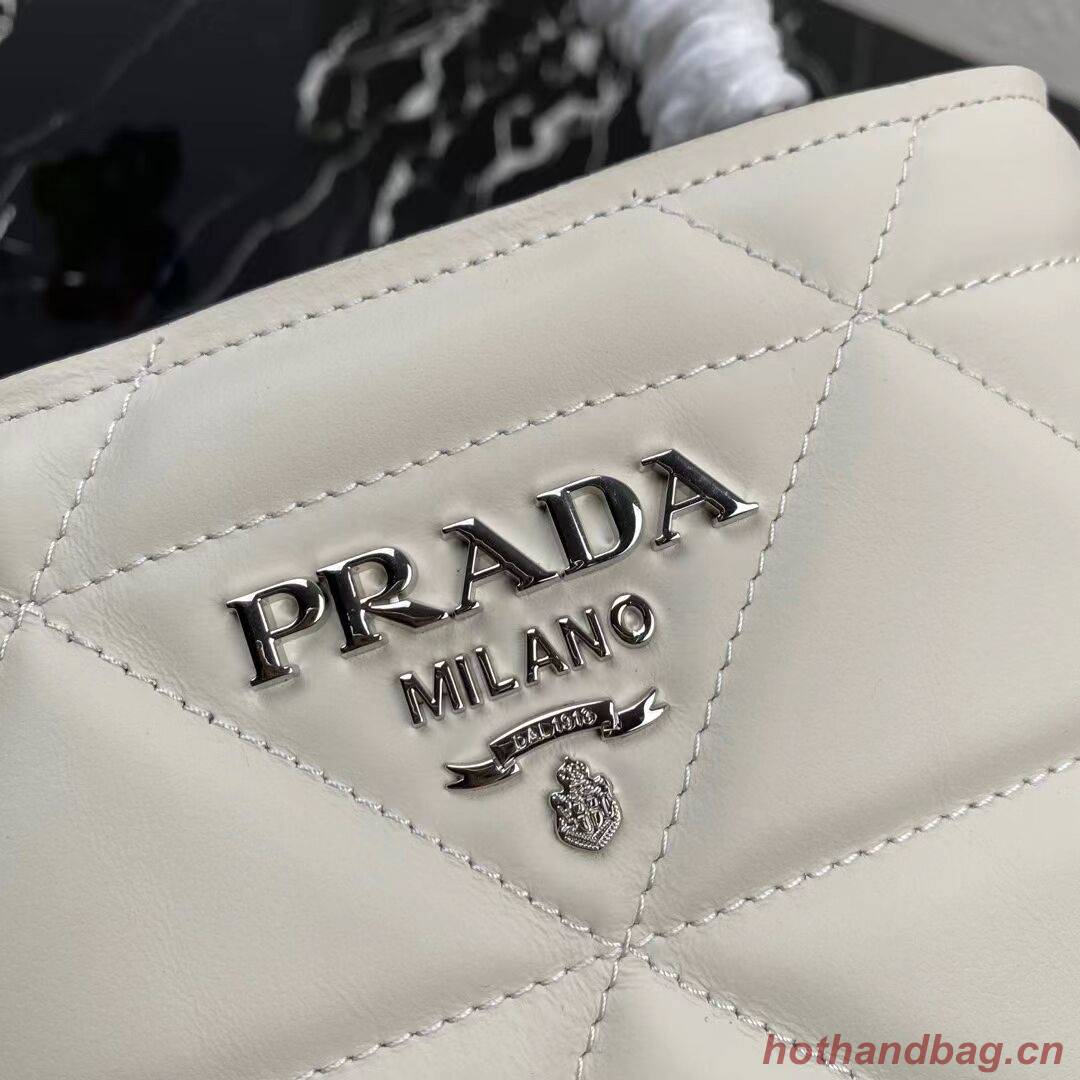 Prada Nappa Leather Prada Spectrum Tote 1BG319 white Prada Nappa Leather Prada Spectrum Tote 1BG319 white