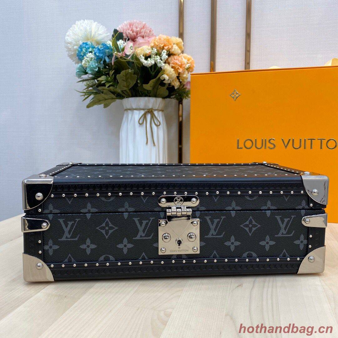 Louis Vuitton Monogram Canvas Watches Box 40664 Black Louis Vuitton Monogram Canvas Watches Box 40664 Black