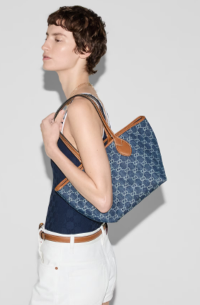 GUCCI TOTISSIMA SMALL REVERSIBLE TOTE 820496 Blue GG denim