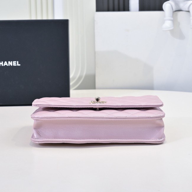 Chanel WALLET ON CHAIN AS4537 pink
