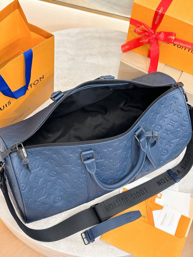 Louis Vuitton Keepall Bandouliere 50 M14840 Navy Blue