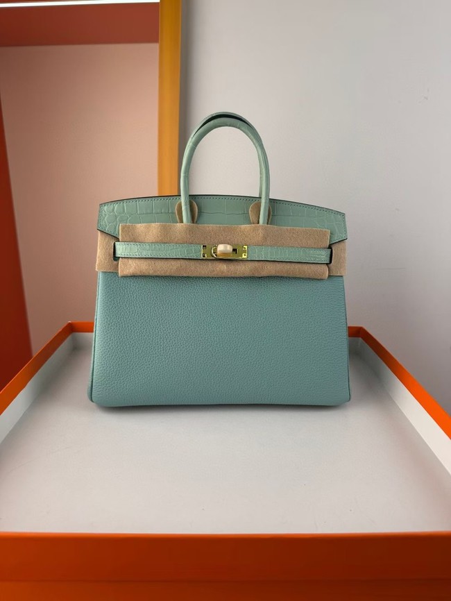 Hermes Birkin Bag Leather Nile crocodile&togo HBK2530-1