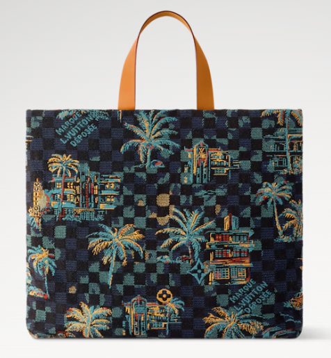 Louis Vuitton Shopper Tote MM N00218 Marina Blue