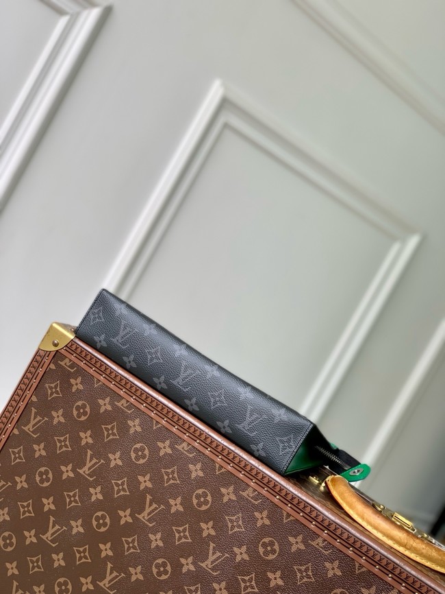 Louis Vuitton Pochette Voyage MM M26031 black&green