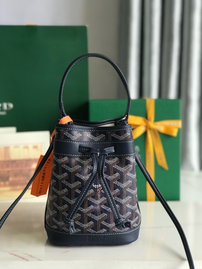 Goyard petit flot drawstring Bag MINI 20251 dark blue