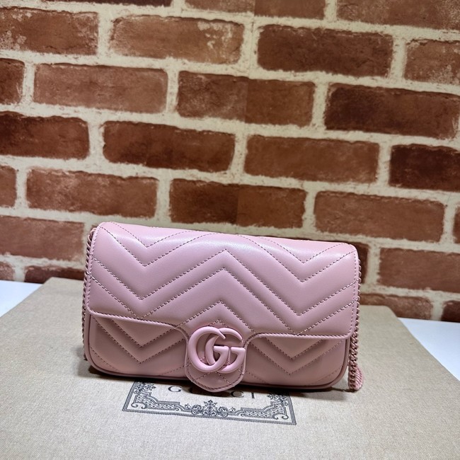 Gucci GG Marmont small shoulder bag 751526 pink