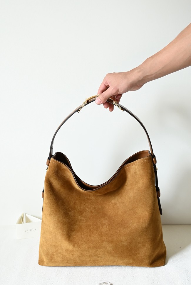 Gucci Beatrix large tote bag 850546 Variation brown suede