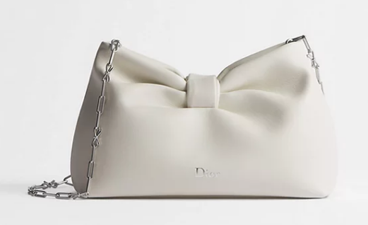 Small Dior Bow Bag Lambskin M0715P Latte Small Dior Bow Bag Lambskin M0715P Latte