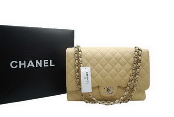 Chanel Maxi Double Flaps Bag A36098 Apricot Original Caviar Leather Silver Chanel Maxi Double Flaps Bag A36098 Apricot Original Caviar Leather Silver