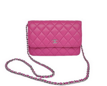 New Color Chanel A33814 Rosy Sheepskin Leather Flap Bag Silver New Color Chanel A33814 Rosy Sheepskin Leather Flap Bag Silver