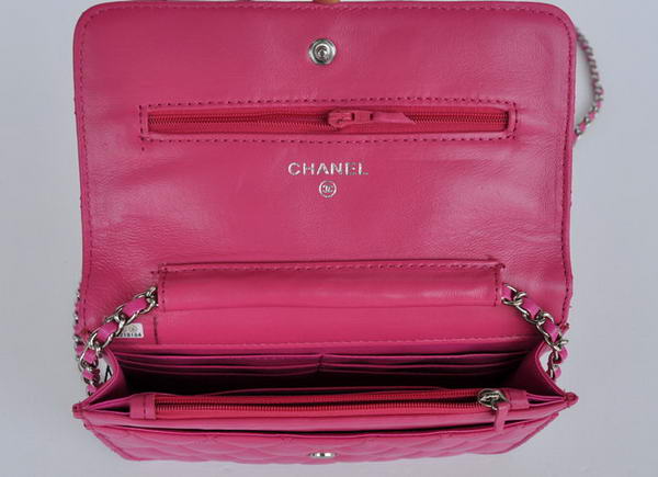 New Color Chanel A33814 Rosy Sheepskin Leather Flap Bag Silver New Color Chanel A33814 Rosy Sheepskin Leather Flap Bag Silver