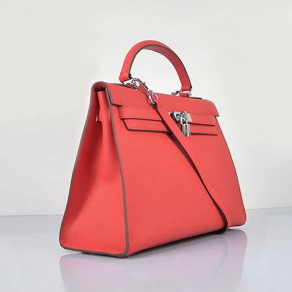 Hermes Kelly 32cm Bags Togo Leather Light Red Hermes Kelly 32cm Bags Togo Leather Light Red