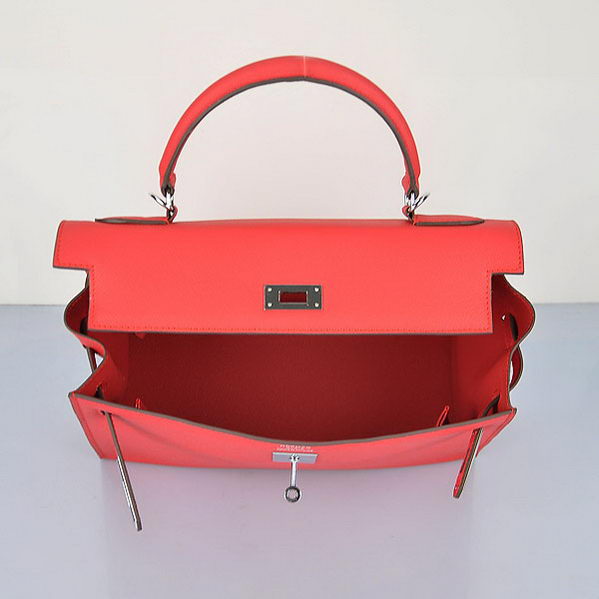 Hermes Kelly 32cm Bags Togo Leather Light Red Hermes Kelly 32cm Bags Togo Leather Light Red