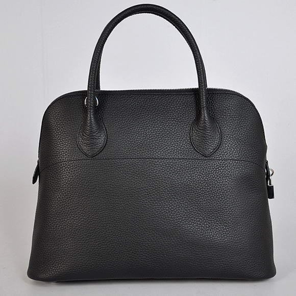 Hermes Bolide 37CM Tote Bags Clemence H1037 Black Hermes Bolide 37CM Tote Bags Clemence H1037 Black