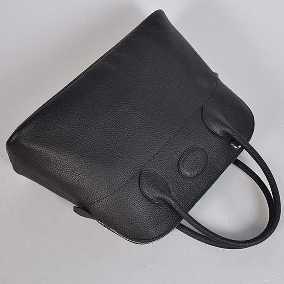 Hermes Bolide 37CM Tote Bags Clemence H1037 Black Hermes Bolide 37CM Tote Bags Clemence H1037 Black