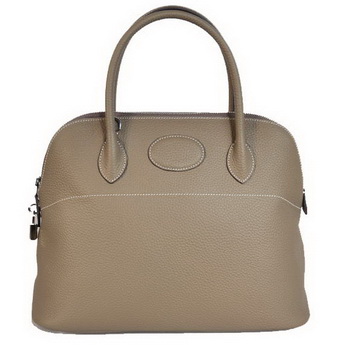 Hermes Bolide 37CM Tote Bags Clemence H1037 Grey Hermes Bolide 37CM Tote Bags Clemence H1037 Grey