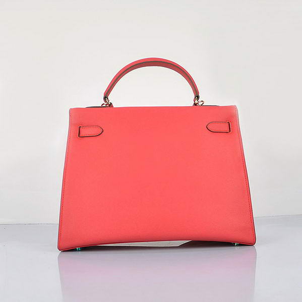 Fashion Hermes Kelly 32cm Bags Light Red Calf Leather Gold Fashion Hermes Kelly 32cm Bags Light Red Calf Leather Gold