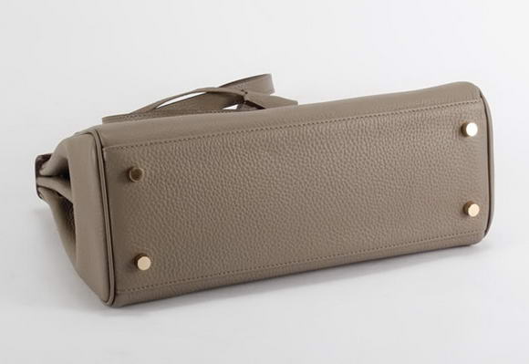 Hermes Kelly 32cm Togo Leather Handbags 6018 Dark Grey Golden Hermes Kelly 32cm Togo Leather Handbags 6018 Dark Grey Golden