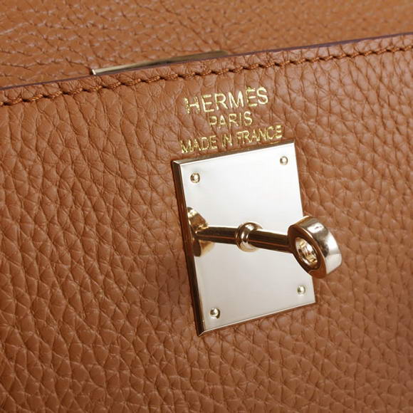 Hermes Kelly 32cm Togo Leather Handbags 6018 Light Coffee Golden Hermes Kelly 32cm Togo Leather Handbags 6018 Light Coffee Golden